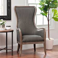 Charcoal High Wing Back Accent Chair Kirklands Accent Chairs High Back Chairs Wingback Chair