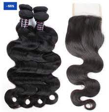 Easy Hair Brazilian Body Wave Hairstyles 4 Bundles With Lace Hair Closure Brazilian Body Wave Hair Body Wave Hair Indian Hair Color
