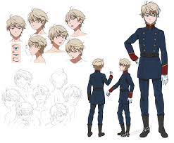 Male anime character reference sheet. Aldnoah Zero Anime Character Design Character Design Character Design Inspiration