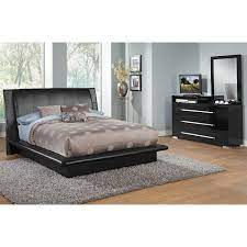 Gloss Glamour Our Dimora Black Collection Brings All The Class Of Italian Style Furnishings Upholstered Bedroom Set Value City Furniture Upholstered Bedroom