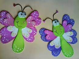Mariposas En Foami Manualidades Elaboracion Manualidades Con Goma Eva