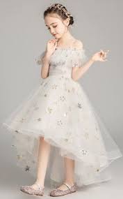 Starry Night Princess High Low Gown 2 To 14 Years Little Girl Gowns Gowns For Girls Kids Gown