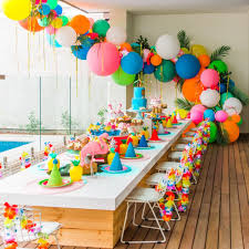 Birthday Party Decor Appealing Balloon Decor Party Table Chair Ideas For Toddler 1st Birthday Party Hawaiian Birthday Party Party Balloons Moana Birthday Party