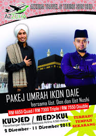 Instagram cik epal dah verified! Az Zuha Group Sedia Pakej Umrah Bersama Ikon Daie