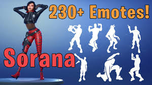 This photo gives her a level of grace i did not portray well on the battlefield. Sorana Showcasing 230 Emotes Fortnite Emotes Youtube