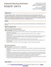 Your career objective should say: Teaching Assistant Resume Samples Qwikresume