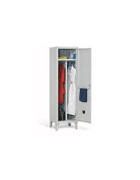 Struttura portante realizzata in lamiera d acciaio profilata prima scelta spessore 6/10. Armadietto Spogliatoio Sporco Pulito 1 Posto Cm 40x50x180h Arredamento Ospedaliero Ambulatorio Sanitario Armadi Per Ospedale