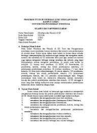 Mi islamiyah margasari 01 sidareja kelas : Silabus Dan Sap Perkuliahan Membaca Dan Menulis