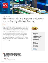 1 meaning of sdn bhd F And B Nutrition Syteline Case Study Infor