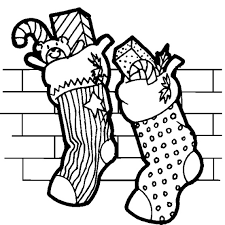 Free printable stocking coloring pages. Christmas Stockings Coloring Page Coloring Page Book For Kids