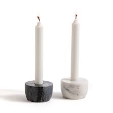 With our amazing selection candles and holders, you'll blow your guests away! Set Of 2 Fitia Marble Candle Holders Grey White La Redoute Interieurs La Redoute