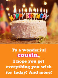 You can effortlessly download happy birthday pics without any hassle simply by one click of. Birthday Cake Cards For Cousin Birthday Greeting Cards By Davia Free Ecards