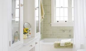 Bathroom with wooden beadboard wall and ceiling. Cottage Bathroom Design Ideas Savillefurniture