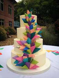 Geometry Geometric Cake Cake Wrecks Funky Wedding Cakes