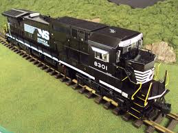 In The Yard Today Is The Mth One Gauge Norfolk Southern Narrow Nose Dash 8 Production Sample Item 70 2102 1 T Model Trains Model Train Layouts Garden Railroad