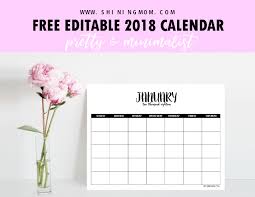Free Fully Editable 2018 Calendar Template In Word 2018 Calendar Template Printable Calendar Template Event Calendar Template