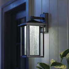 Home Decorators Collection Black Medium Outdoor Seeded Glass Dusk To Dawn Wall Lantern Kb 06005 Del Wall Lantern Home Decorators Collection Wall Lantern Decor