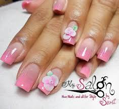 Amazing brush only flower design. Unas Acrilicas Con Rosas Novocom Top