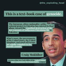 Another high rank official resigning as a result of the genocide.