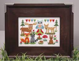 Instant download pdf pattern only design area 5in/70st x 5in/70st the each patterns will fit nicely in a 5\ hoop (or 13 cm ) on 14 count fabric aida 14 count (white) use 2 strands of thread for cross stitch and 1 strand of thread for backstitch coupon. Woodland Animals Cross Stitch Pattern Instant Download Animal Cross Stitch Patterns Cross Stitch Cross Stitch Animals