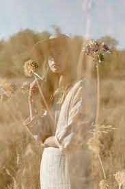 Girl In A Grass Field Double Exposure Fashion Photography Handwoven Clothing Woven Wares Vi Dreamy Photography Nature Photography Double Exposure Photography