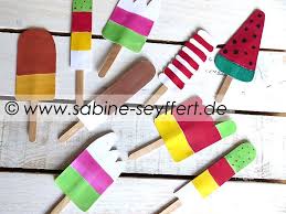 Eis Deko Fur Girlanden Mobiles Etc Bastelideen Blumen Basteln Mit Kindern Basteln