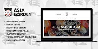 Asia Garden Asian Food Restaurant Wordpress Theme Restaurant Wordpress Themes Website Template Restaurant Website