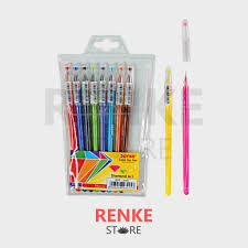 Pen Gel 10 Warna Warni Diamond Art Joyko Pulpen Pena Ballpoint Bolpen Shopee Indonesia