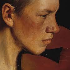 The Violinist Pekka Halonen, phl29 canvas print