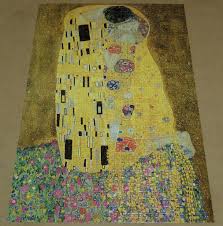 Zapraszam na wspólną lekcję jeśli zechcesz, zostań patronem naszej pracowni: Trefl 1000 Pocalunek Gustav Klimt Puzzleforum Pl