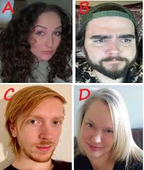 meet my friends , whom ive known for AGES! how old are they? and how old do  they LOOK? they are marked A to D and their AGES RANGE from 20, 22,