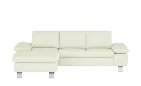 Auf moebel.de findest du sofas mit abnehmbarem bezug, bettkasten, relaxfunktion, schlaffunktion für den gemütlichkeitsfaktor sorgt beim sofa die polsterung. Smart Ecksofa Finola Weiss Leder Mobel Hoffner