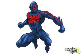 For tumblr, facebook, chromebook or websites. How To Draw Spiderman 2099 Drawingnow