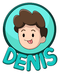 Youtuber Denis Logo Logo Sticker Red Logo Stickers