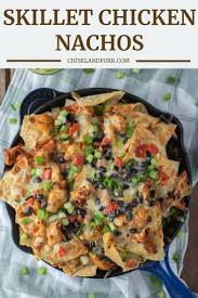 Easy Skillet Chicken Nachos Recipe Chisel Fork Recipe Chicken Fajita Nachos Recipe Chicken Skillet Recipes Chicken Nachos Recipe