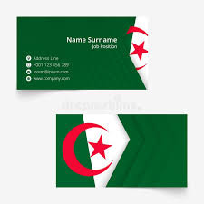 If your client is about to do business in either, i'd suggest designing the cards according to china's/japan's most common size, or doing a separate run for asian usage. Algeria Flag Business Card Standard Size 90x50 Mm Business Card Template Editorial Stock Photo Illustration Of Information Contact 148218543