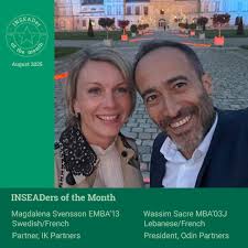 As we step into September, we're proud to take a moment to celebrate our  August INSEADers of the Month: Magdalena Svensson EMBA'13 and Wassim Sacre  MBA'03J — a remarkable alumni couple whose