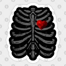 This is worth as much as a roka nowadays. Skeleton Heart Rib Cage X Ray Party Halloween Skeleton Heart Rib Cage X Ray Halloween Sticker Teepublic