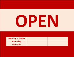 Maybe you would like to learn more about one of these? Business Hour Sign Templates At Allbusinesstemplates Com