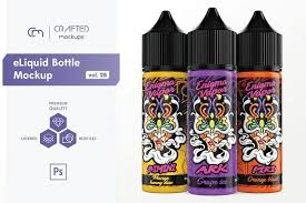 Eliquid Bottle Mockup V 50ml B Bottle Mockup Bottle Vape Bottles