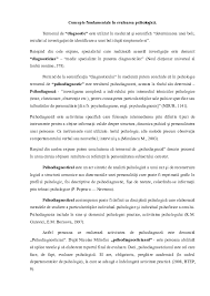Obiectivele acestor sedin?e sunt dobindirea, consolidarea, clarificarea cunostintelor teoretice si abilitatilor practice. Doc Evaluare Psihologica Lorry Ciumac Academia Edu