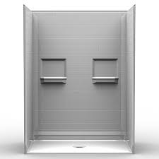 Ariel ss 902a 36 in x 36 in x 83 in steam home depot shower stalls ella standard 33 in x 60 77 1 piece low. Multi Piece Barrier Free 60 X 36 X 80 1 4 Shower Beveled Threshold 3 4 Curb Height N5lbs6036b75b Bestbath