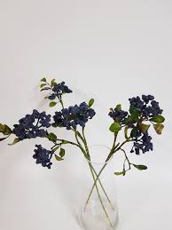 Check spelling or type a new query. Artificial Navy Blue Berry Spray 48cm Desflora