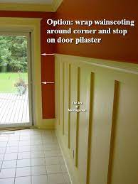 Wainscoting in the bathroom is decorative, but it also helps protect the walls from splashes of water, especially near the sink. How To Install Tall Wainscoting 100 For About 10 33 Ft The Joy Of Moldings