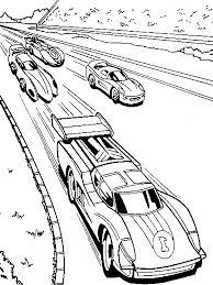 Coche De Carreras Para Colorear