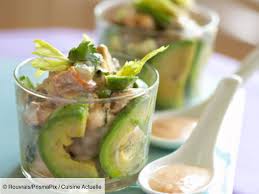 Coupes De Coquillages A L Avocat Recettes Recette Recette Verrine Verrines Salees Verrines Crevettes
