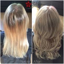 Babylights For The Root Touch Up And Balayaged Inbetween Then A White Blonde Toner Blonde Toner White Blonde Root Touch Up
