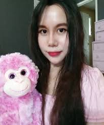 I have a cute pink friend. #puppet #monkey #pinkworld