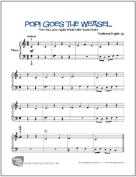 Up and down the city road, in and out of the eagle. Pop Goes The Weasel Free Easy Piano Sheet Music