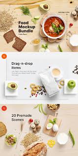 31 Best Mockup Templates Realistic Mockups For Commercial Presentation In 2020 Food Mockup Mockup Mockup Templates